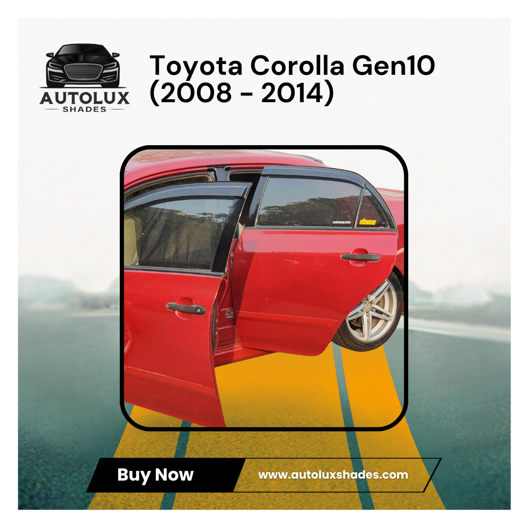 Toyota Corolla Gen10 (2008 - 2014) Curtains - Image 4